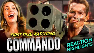 COMMANDO (1985) Movie Reaction w/Cami FIRST TIME WATCHING