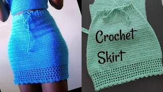 How to crochet a very simple skirt for beginners