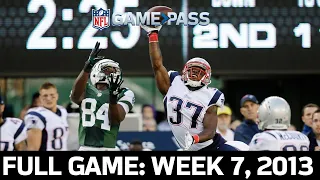 An OT Thriller! New York Jets vs. New England Patriots Week 7, 2013 Full Game