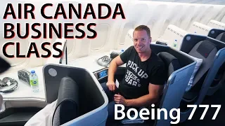 AIR CANADA BUSINESS CLASS REVIEW | Boeing 777 - Rome to Montreal