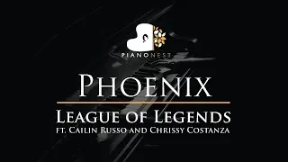 Phoenix - League of Legends - Cailin Russo, Chrissy Costanza - Piano Karaoke Cover Instrumental