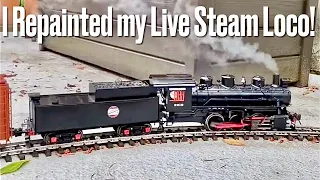 Victoria BC: I Repainted my Live Steam Accucraft 0-6-0 (Please subscribe)