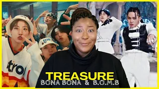 TREASURE - 'BONA BONA' M/V & ‘B.O.M.B (kaboom ver.)’ DANCE PERFORMANCE VIDEO | REACTION.