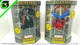 Marvel Legends ICONS Venom and Spider-man UNBOXING! 12 inch action figures by TOY BIZ