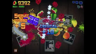 Fruit Ninja Classic World Record: 62,976