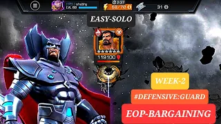 Eternity of Pain-Bargaining Week-2 |#defensiveguard| (EASY SOLO) Stryfe destroy Kraven ||Mcoc||