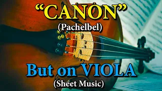 "Canon" (Pachelbel) - But on VIOLA