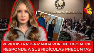 Periodista rusa tunde al INE por cuestionar su entrevista con AMLO