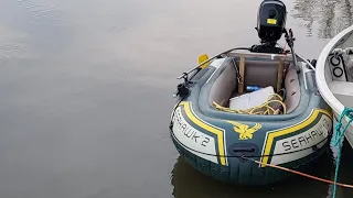 Intex Seahawk 2 With A Coleman 2.6 Outboard Cruise Up River