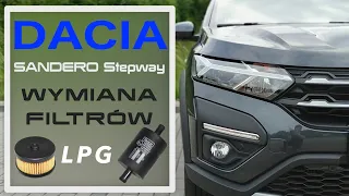 Dacia SANDERO III Stepway 1.0 tce - WYMIANA FILTRÓW LPG
