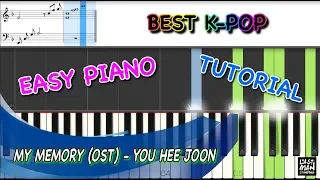 My Memory ( Winter Sonata Ost )- You Hee Joon - EASY PIANO TUTORIAL - KPOP AND KOREAN DRAMA