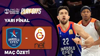 BSL Playoff Yarı Final 2. Maç Özet | Anadolu Efes 91-77 Galatasaray Nef