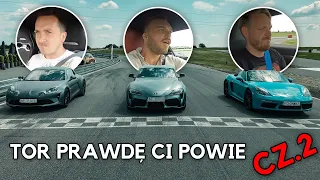 Porsche 718 Boxster, Alpine A110S, Toyota Supra na torze. Wynik zaskoczył i nas. (cz.2)