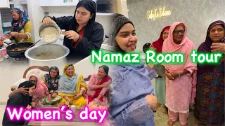 Our 2 in 1 Room Tour | NAMAZ Room Ready ho Gaya ❤️ | women’s day celebration | vlog