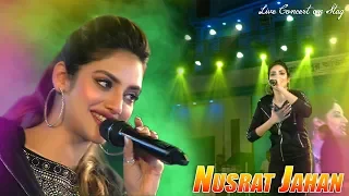 Tollywood Glamour Queen Actress Nusrat Jahan Live Concert & Live Singing Song - Mon Boleche Amar