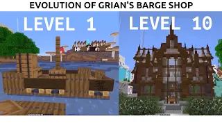 HermitCraft 7 Evolution of @Grian's barge shop