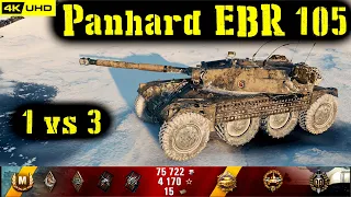World of Tanks Panhard EBR 105 Replay - 10 Kills 6.5K DMG(Patch 1.6.1)
