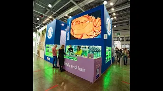 InterCharm 2021 готовый выставочный стенд. Custom exhibition stands Crocus Expo, Moscow