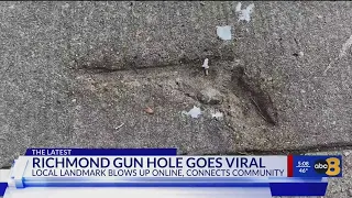 Richmond 'gun hole' becomes latest viral attraction