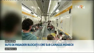 Zeci de persoane au rămas blocate în tunelul de sub Canalul Mânecii, după o problemă la un tren