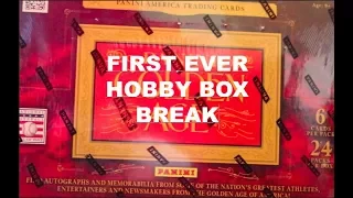 First Hobby Box Break: 2012 Panini Golden Age