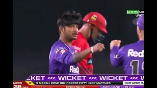 sandeep lamichhane 2 wicket.Hobart hurricanes vs Melbourne renegades January 18 2022.#bbl