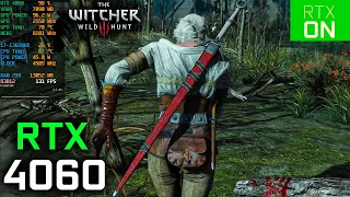 Witcher 3 RT Ultra + vs RT OFF - RTX 4060 - i7 13650HX - 1200p