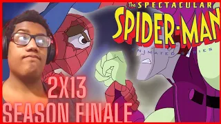 the final battle | Spectacular Spider-Man season 2 episode 13 finale (REACTION)