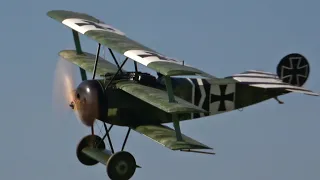 Fokker Dr.I Triplane and Fokker EIII at Hahnweide Airshow 2019