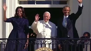 Pope Francis makes history on his first day in Washington