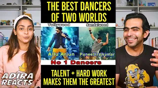 Allu Arjun Vs Puneeth Rajkumar Reaction | Tollywood Vs Sandalwood Dance Steps Reaction By Foreigners
