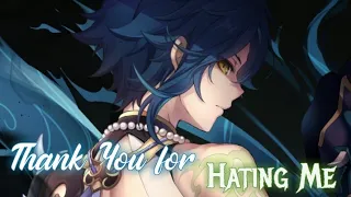 Nightcore - Thank You for Hating Me (Lyrics) (Citizen Soldier)