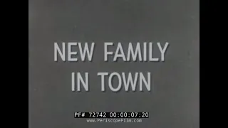 FALLOUT SHELTER CIVIL DEFENSE FILM NUCLEAR WAR "NEW FAMILY IN TOWN" 72742