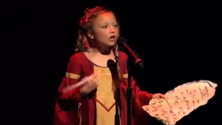 Shakespeare Sonnet 18 performed by 8 year old child actress Alexis Rosinsky