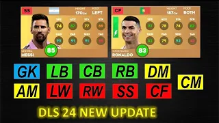 DLS 24 | TOP 5 BEST PLAYERS AT EVERY POSITION IN DLS 24 🔥 DLS 24 NEW UPDATE