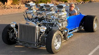 5 Incredible Hot Rods and Rat Rods powered by Twin Engines +++