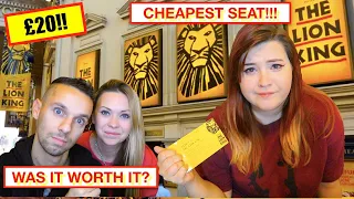 WE GOT HER THE CHEAPEST SEAT AT LION KING THEATRE SHOW LONDON! How you can get super cheap tickets!