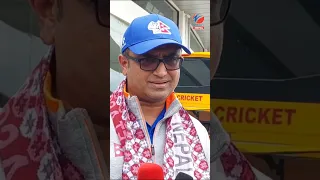 Coach Monty Desai gave a Hindi speech summarizing Nepal's performance in the World Cup qualifiers