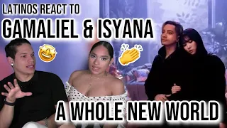 Latinos react to Gamaliél, Isyana Sarasvati - A whole new world | REACTION ✨