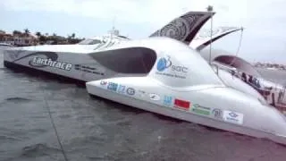 Earthrace Boat, around the world on Bio-fuel