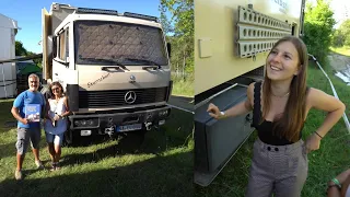 ULI (58) AND EDITH ARE NOW ONLY LIVING IN THE 4x4 RV! The trip around the world with Simone.