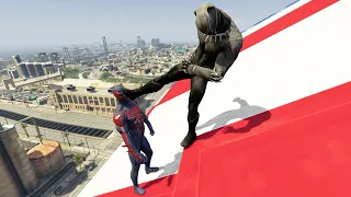 GTA 5 Epic Ragdolls And Fails #111 (Black Panther Vs Spider-Man 2099 / Epic Ragdolls)