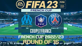 FIFA 23 Marseille vs PSG | French Cup 22/23 | PS4 | PS5 Full Match