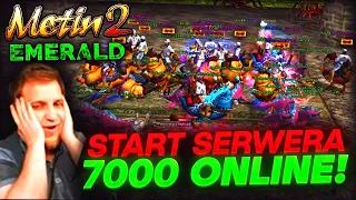 Metin2 Emerald - Start Serwera - 7000 Online - 24h rozgrywki - Skille na G - V3 - Grota - Miksowanie