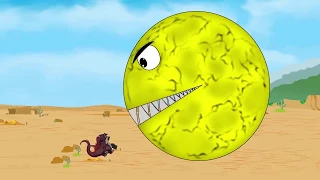 Godzilla vs Pac-Man Attack | Godzilla Cartoon