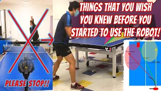 Table Tennis Tips - How to use a ping pong robot, things to know! (Ft. Amicus Prime) 탁구 로봇 사용할때 주의할점