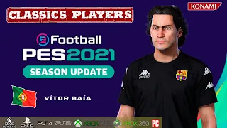 VÍTOR BAÍA face+stats (Classics Players) How to create in PES 2021