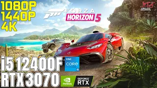 Forza Horizon 5 | i5 12400F + RTX 3070 | 1080p, 1440p, 4K benchmarks!