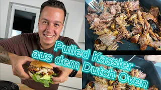 Pulled Kassler aus dem Dutch Oven — Multe am Rost