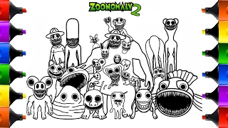 Zoonomaly Coloring Pages / How to color All New Bosses and Monsters from Zoonomaly 2 / NCS MUSIC